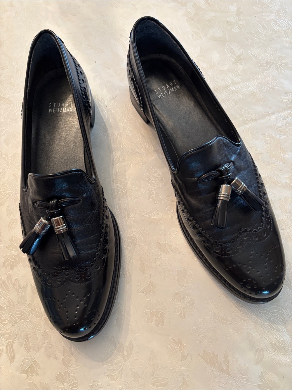 Stuart Weitzman size 9 M tassel brogue loafers. Like new. Made in Spain.
